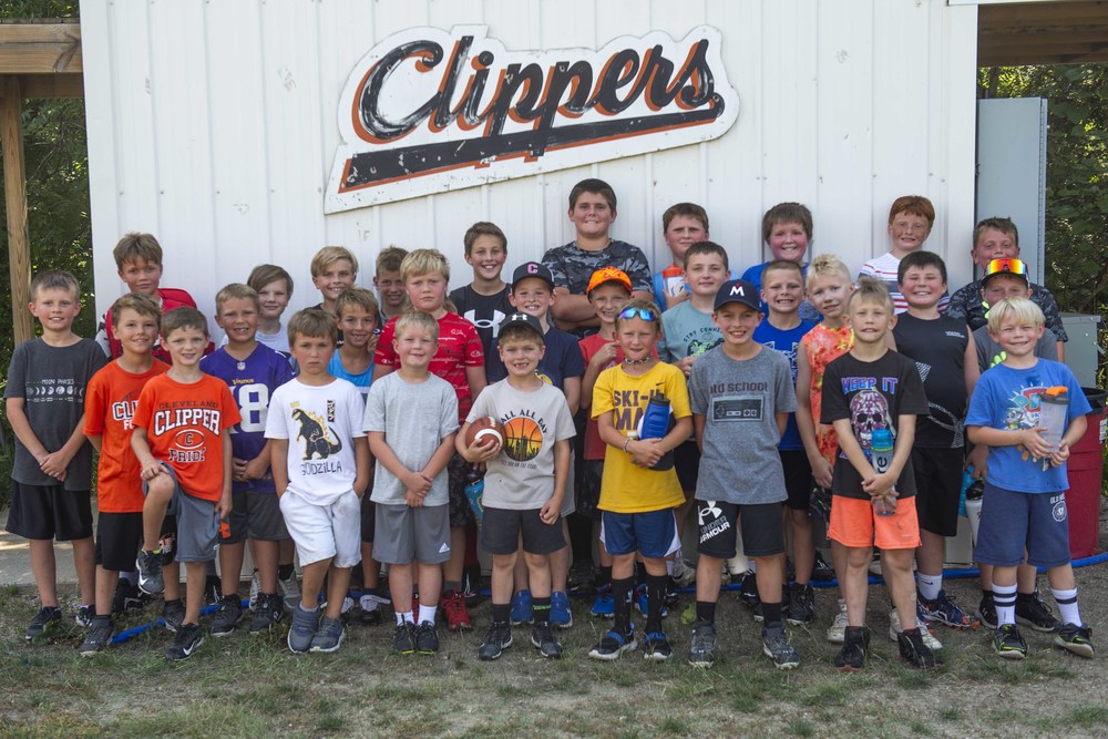 Group of kids who attended camp