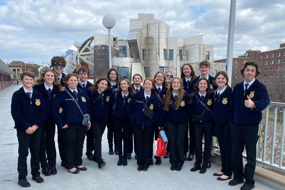 FFA students during state convention