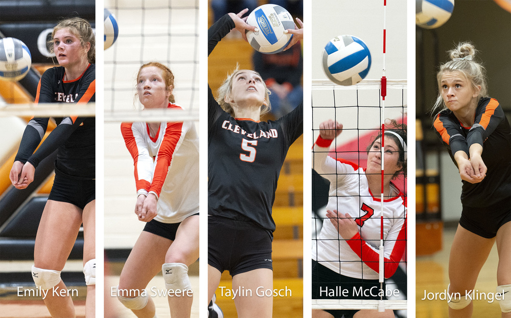 All-Conference Volleyball Clippers
