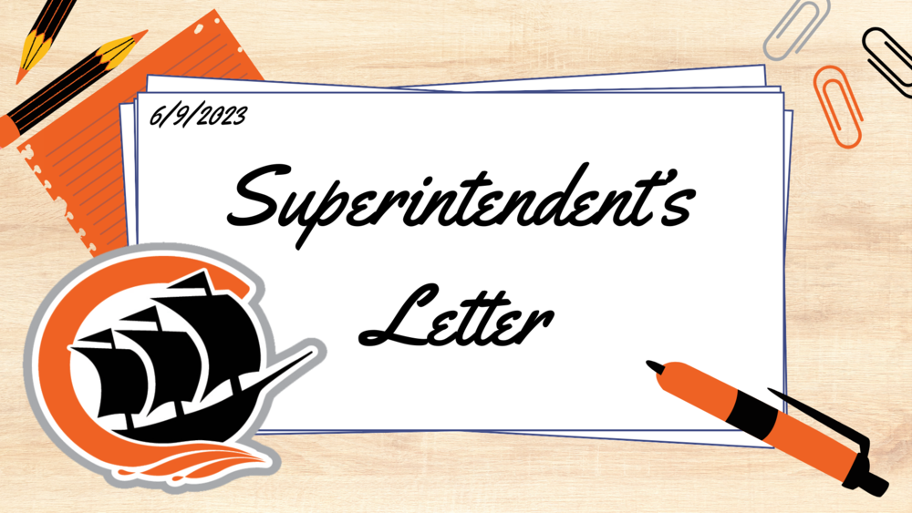 Superintendent’s Letter