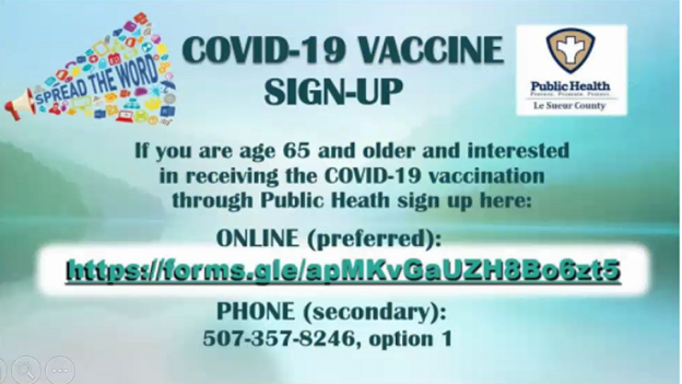 Covid-19 Vaccine Sign Up Poster
