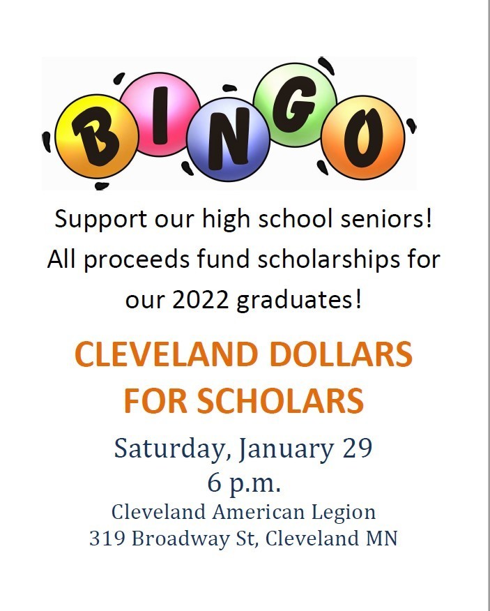 Bingo Night Saturday January 29th 6:00 PM