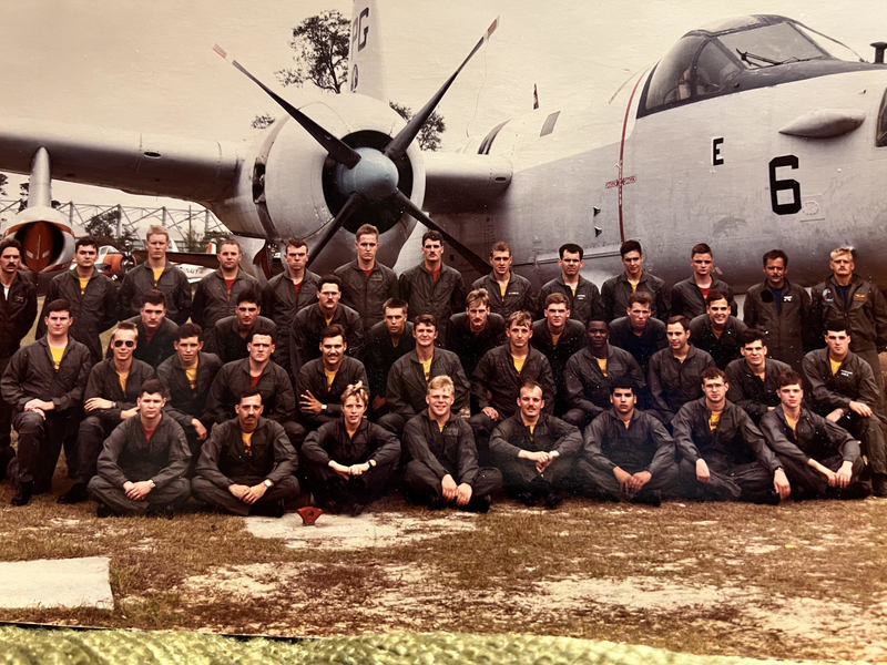 Janice Shelton as an aircrew candidate. In the front row, she is the only female. 